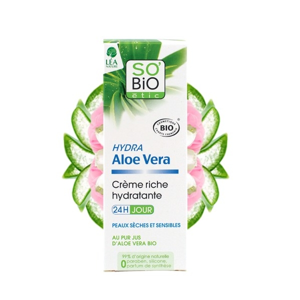 Crema rica ecológica Hydra Aloe Vera So'bio étic